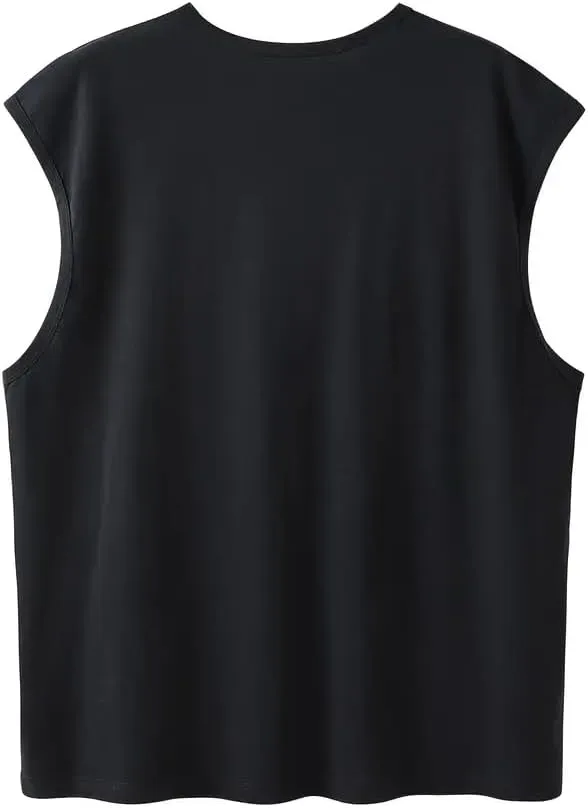 Plus Size Men Tank Tops Summer Quick Dry 100% Cotton Comfort Unisex Tops Oversize Xl-9Xl
