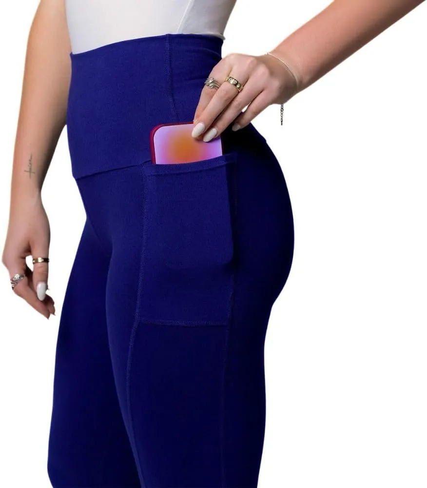 Premium Organic Cotton Leggings for Women | High Waist Leggings with Pockets. Perfect for Yoga, Fitness or All Day Wear.