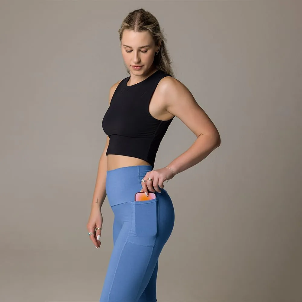 Premium Organic Cotton Leggings for Women | High Waist Leggings with Pockets. Perfect for Yoga, Fitness or All Day Wear.