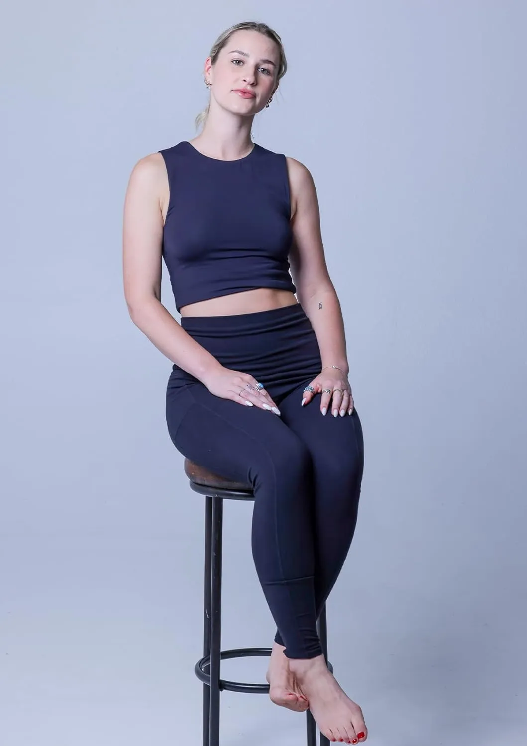 Premium Organic Cotton Leggings for Women | High Waist Leggings with Pockets. Perfect for Yoga, Fitness or All Day Wear.