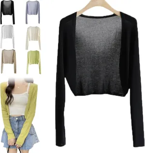 Probablei Sun Knit Cardigan, Extractiony Sun Knit Cardigan, Sun Knit Cardigan Women's Thin Ice Silk Coat Shawl