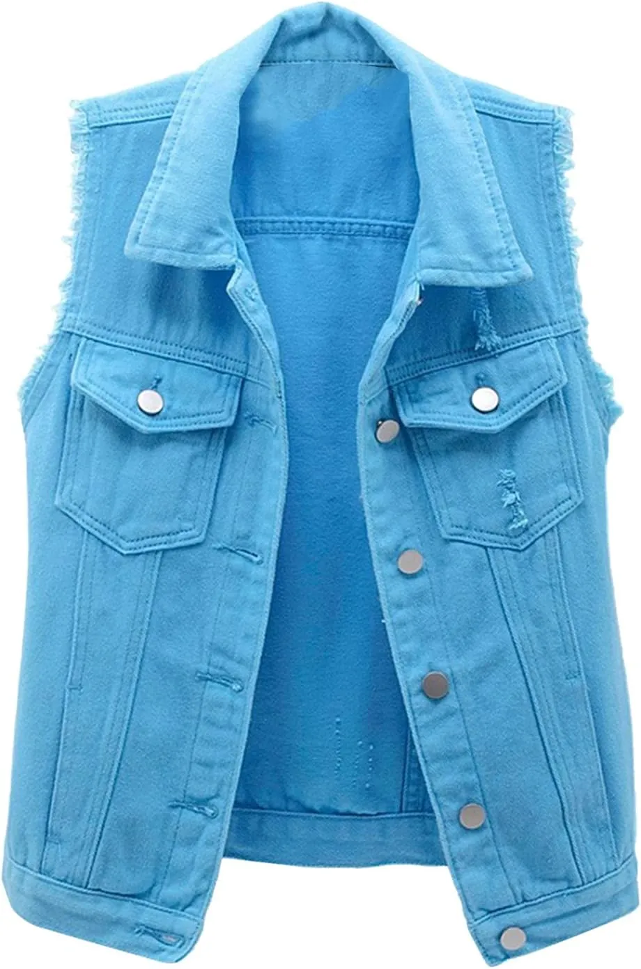 Sexy Loose Fashion Womens Flowy Summer Tops Oversized Sleeveless Shirts for Teens Slim Fitted Cozy Womens Tank Tops Denim Loose Fitting Comfort Camisole Tops for Women Women's 2024