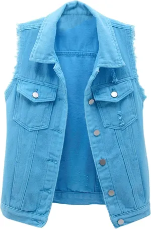 Sexy Loose Fashion Womens Flowy Summer Tops Oversized Sleeveless Shirts for Teens Slim Fitted Cozy Womens Tank Tops Denim Loose Fitting Comfort Camisole Tops for Women Women's 2024