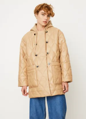 Shiny Quilt Hooded Jacket