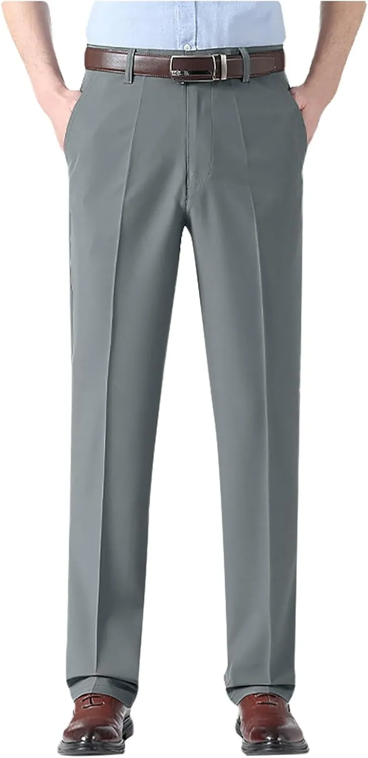 Silamone Timeless Stretch Pants, Timelessflex - Men's High Stretch Straight Fit Pants, Calormas Mens