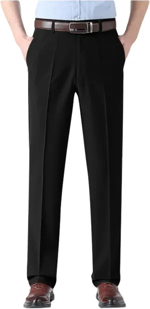 Silamone Timeless Stretch Pants, Timelessflex - Men's High Stretch Straight Fit Pants, Calormas Mens