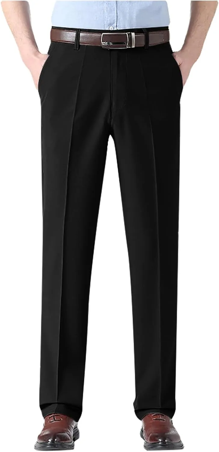 Silamone Timeless Stretch Pants, Timelessflex - Men's High Stretch Straight Fit Pants, Calormas Mens