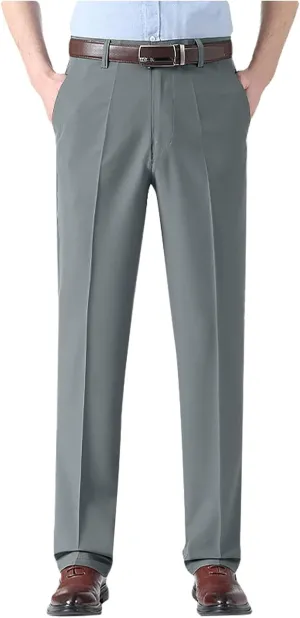Silamone Timeless Stretch Pants, Timelessflex - Men's High Stretch Straight Fit Pants, Calormas Mens