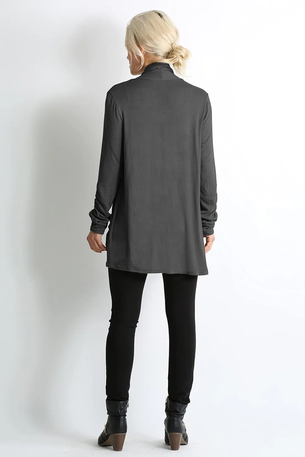 Simlu Long Sleeve Lightweight Cardigan Sweater for Women with Pockets Reg. and Plus Size