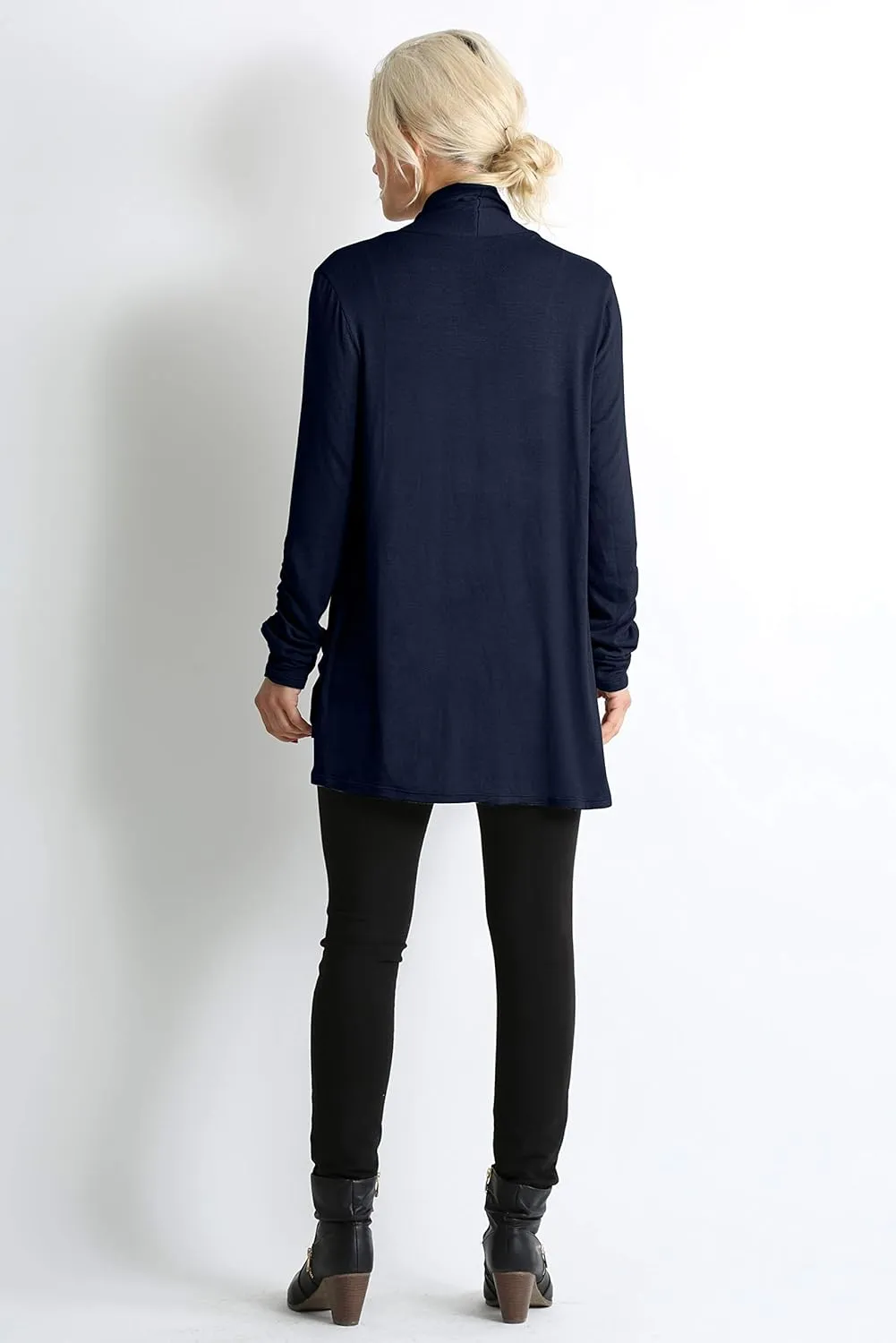 Simlu Long Sleeve Lightweight Cardigan Sweater for Women with Pockets Reg. and Plus Size