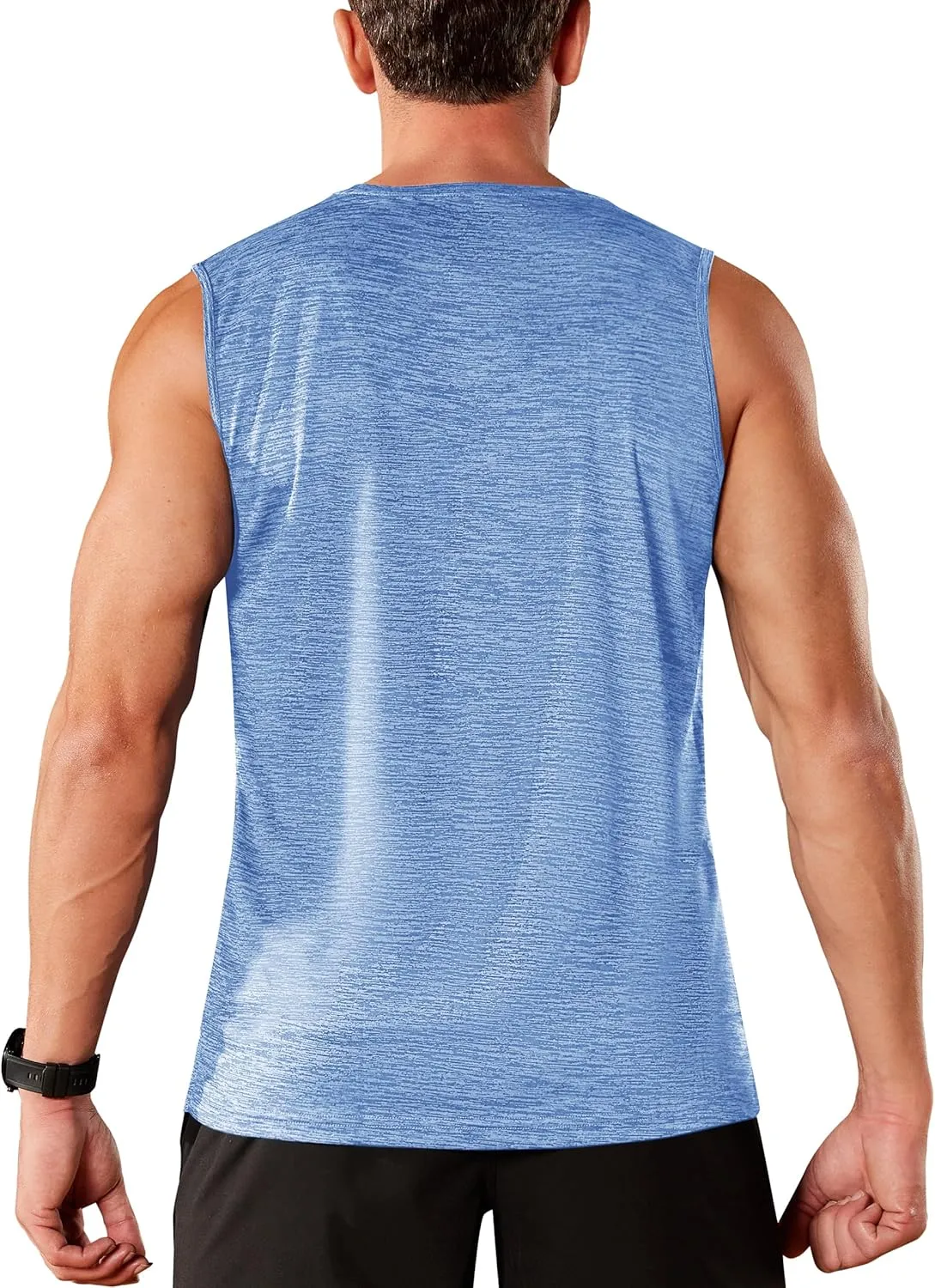 TACVASEN Men's Sleeveless Shirt Workout Muscle Tank Top Quick Dry Polyester Trainning Basketball
