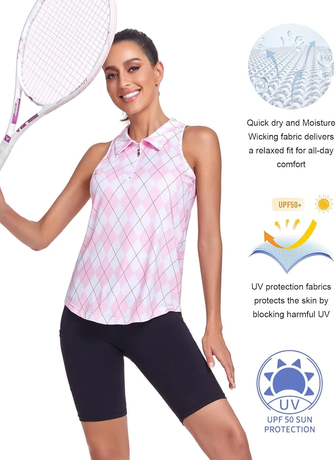 Tanst Sky Women's Racerback Tank Tops Quick Dry Sleeveless Workout Yoga Running Athletic Shirts