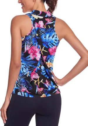 Tanst Sky Women's Racerback Tank Tops Quick Dry Sleeveless Workout Yoga Running Athletic Shirts