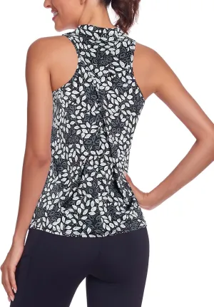 Tanst Sky Women's Racerback Tank Tops Quick Dry Sleeveless Workout Yoga Running Athletic Shirts