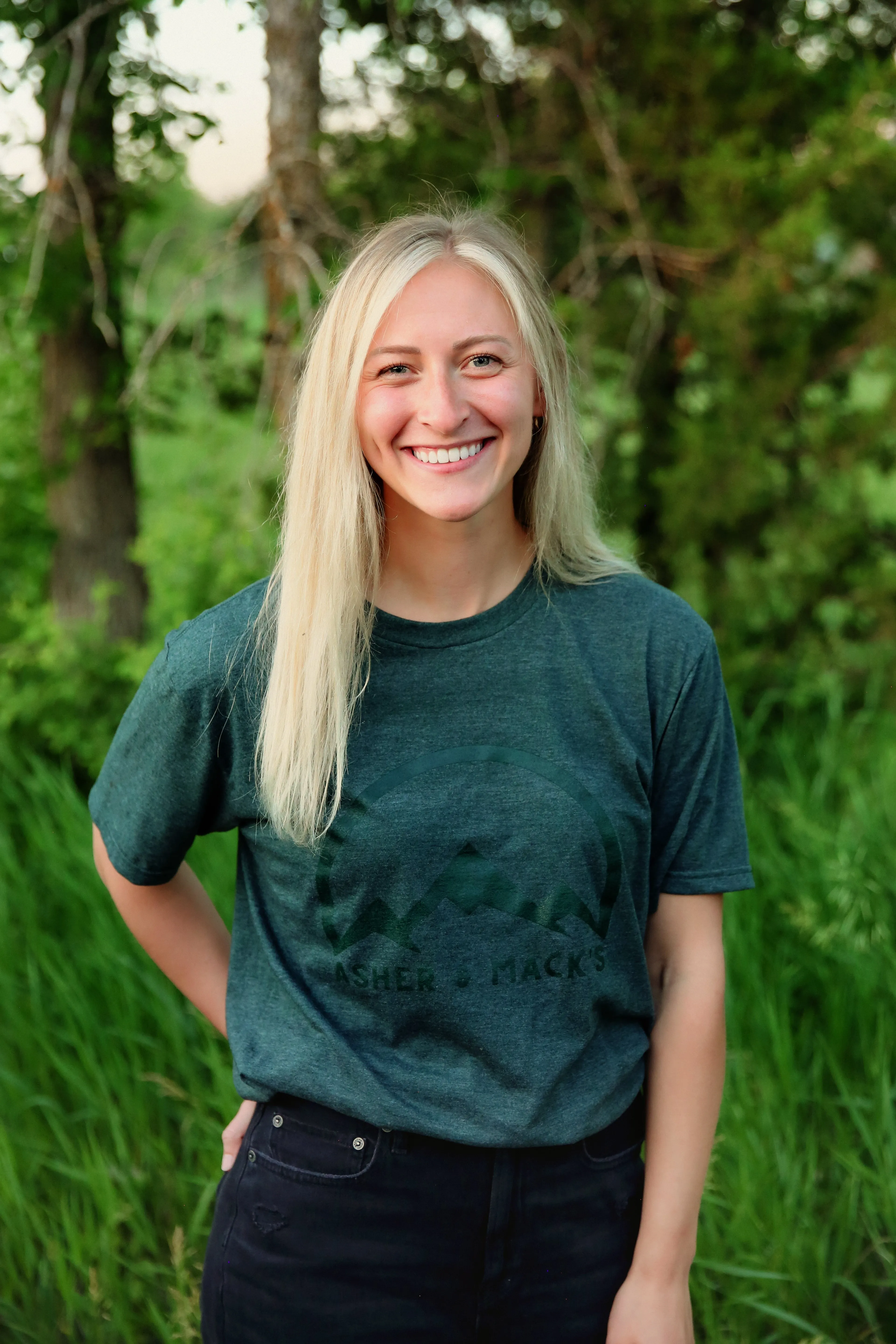 Tri-Peak Green Tee