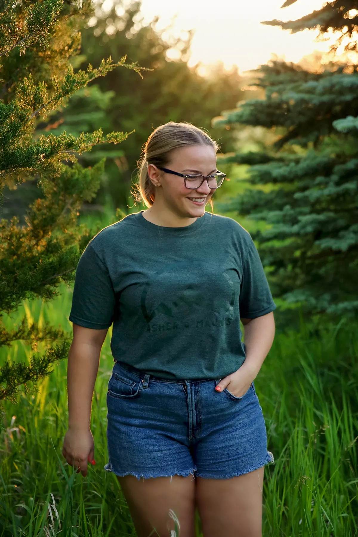 Tri-Peak Green Tee