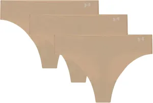 Under Armour Women's 3-pack Pure Stretch No Show Thong Underwear, All-day Comfort & Ultra-soft Fit