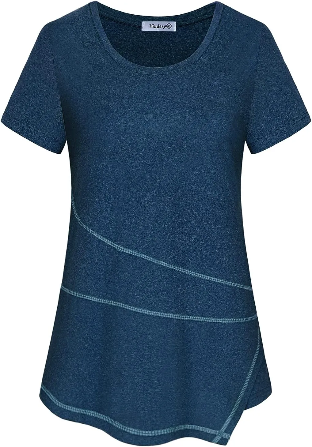 Vldnery Women's Running Workout Tops Moisture Wicking Athletic Quick Dry Loose Fit Yoga Top