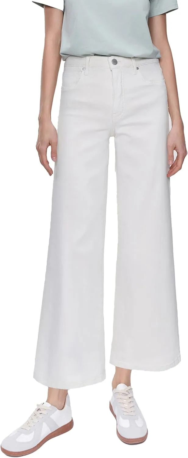 Womens Wide Leg Casual Pants (98% Cotton Stretch, 2% Spandex)  Breathe & Move Easily All Day