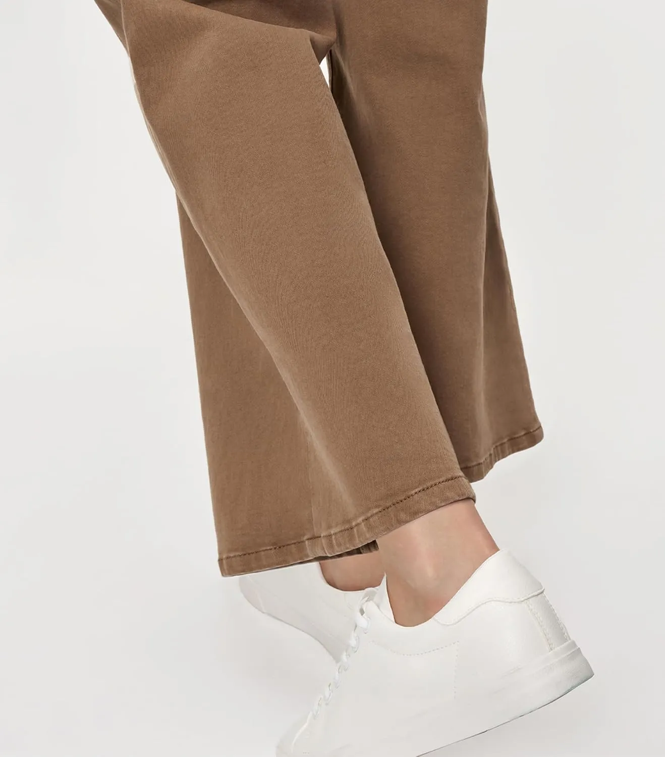 Womens Wide Leg Casual Pants (98% Cotton Stretch, 2% Spandex)  Breathe & Move Easily All Day