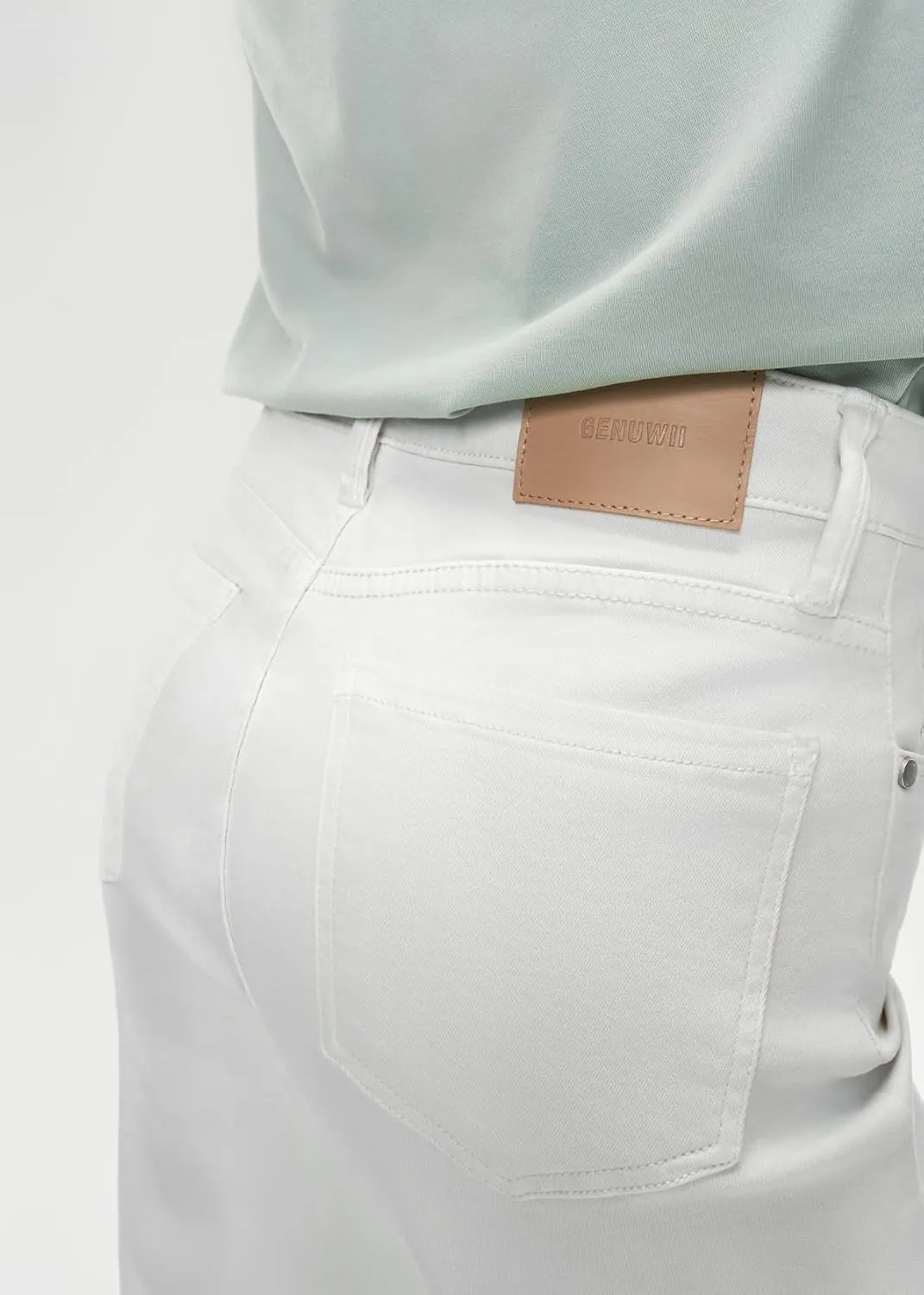 Womens Wide Leg Casual Pants (98% Cotton Stretch, 2% Spandex)  Breathe & Move Easily All Day