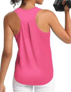 Women's Workout Tank Tops Woman Sleeveless Loose Fit Gym Tops Athletic Shirts Racerback Quick Dry UPF 50 