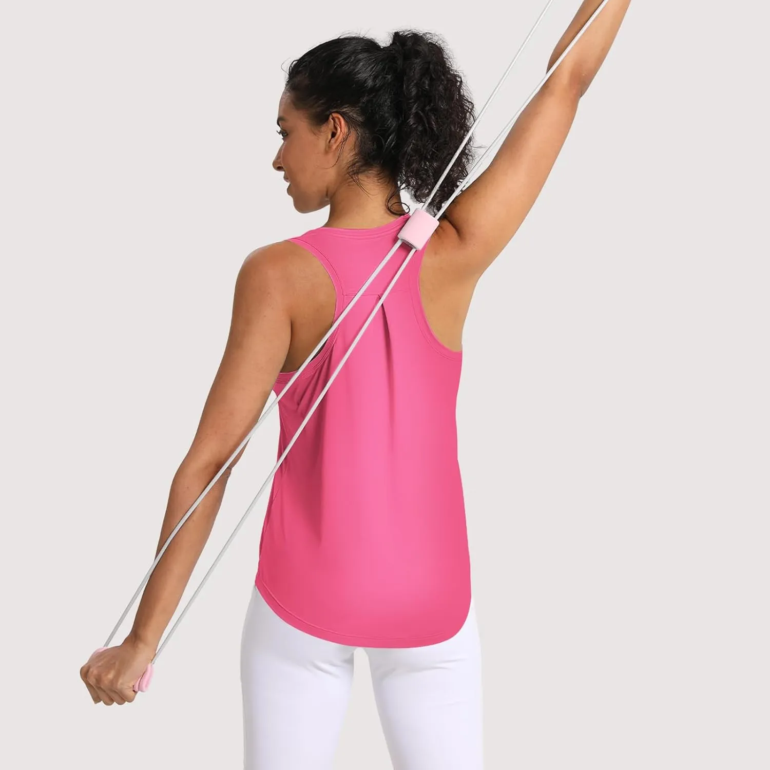 Women's Workout Tank Tops Woman Sleeveless Loose Fit Gym Tops Athletic Shirts Racerback Quick Dry UPF 50 
