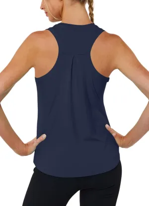 Workout Tank Tops for Women Racerback Tops Sleeveless Running Shirts Loose Fit Athletic Gym Quick Dry Exercise