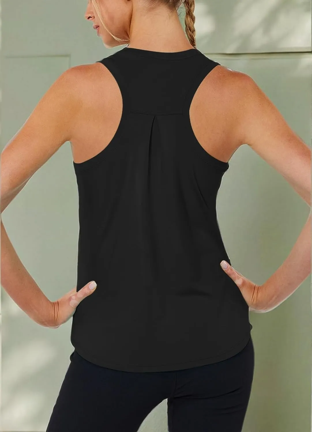 Workout Tank Tops for Women Racerback Tops Sleeveless Running Shirts Loose Fit Athletic Gym Quick Dry Exercise